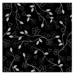 Floral Pattern Large Satin Scarf (square) by Valentinaart