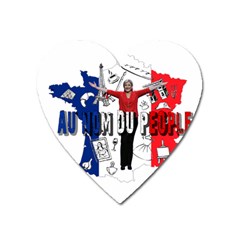 Marine Le Pen Heart Magnet by Valentinaart