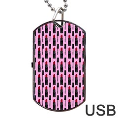 Makeup Dog Tag Usb Flash (one Side) by Valentinaart