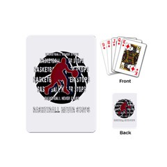 Basketball Never Stops Playing Cards (mini)  by Valentinaart