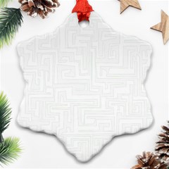 Pattern Snowflake Ornament (two Sides) by Valentinaart