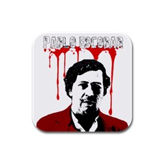 Pablo Escobar  Rubber Square Coaster (4 Pack)  by Valentinaart