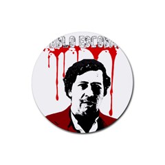 Pablo Escobar  Rubber Round Coaster (4 Pack)  by Valentinaart