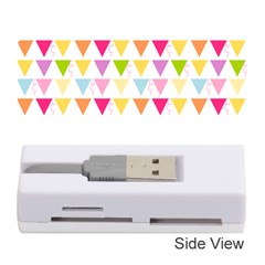 Bunting Triangle Color Rainbow Memory Card Reader (stick)  by Mariart