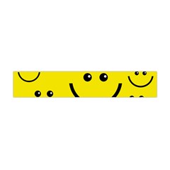 Linus Smileys Face Cute Yellow Flano Scarf (mini) by Mariart