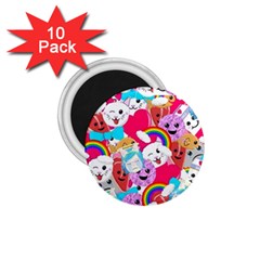 Cute Cartoon Pattern 1 75  Magnets (10 Pack)  by Nexatart