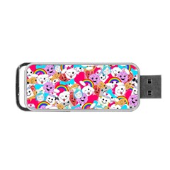 Cute Cartoon Pattern Portable Usb Flash (one Side) by Nexatart