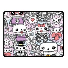 Kawaii Graffiti And Cute Doodles Fleece Blanket (small) by Nexatart