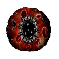 Cancel Cells Broken Bacteria Virus Bold Standard 15  Premium Round Cushions by Mariart