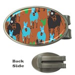 Zebra Horse Animals Money Clips (Oval)  Front