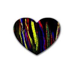 Multicolor Lineage Tracing Confetti Elegantly Illustrates Strength Combining Molecular Genetics Micr Rubber Coaster (heart)  by Mariart