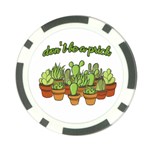 Cactus - Dont be a prick Poker Chip Card Guard Back