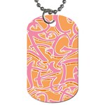 Abc Graffiti Dog Tag (One Side) Front