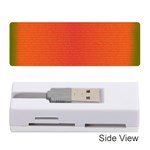 Scarlet Pimpernel Writing Orange Green Memory Card Reader (Stick)  Front