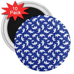 Birds Silhouette Pattern 3  Magnets (10 Pack)  by dflcprintsclothing