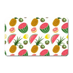 Fruits Pattern Magnet (rectangular) by Nexatart