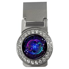 Sign Pisces Zodiac Money Clips (cz)  by Mariart