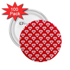 Diamond Pattern 2 25  Buttons (100 Pack)  by Nexatart