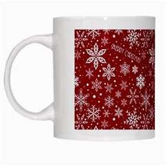 Merry Christmas Pattern White Mugs by Nexatart