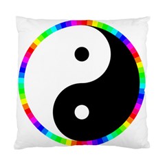 Rainbow Around Yinyang Standard Cushion Case (two Sides) by Nexatart