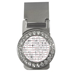 Bioplex Maps Molecular Chemistry Of Mathematical Physics Small Army Circle Money Clips (cz)  by Mariart