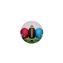 Helmet Ball Football America Sport Red Brown Blue Green 1  Mini Magnets by Mariart