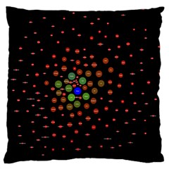 Molecular Chemistry Of Mathematical Physics Small Army Circle Large Cushion Case (one Side) by Mariart