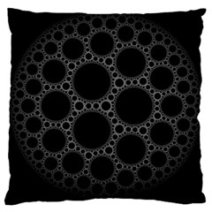 Plane Circle Round Black Hole Space Large Cushion Case (one Side) by Mariart