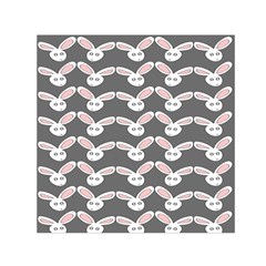 Tagged Bunny Illustrator Rabbit Animals Face Small Satin Scarf (square) by Mariart