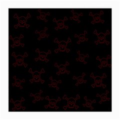 Skull Pattern Medium Glasses Cloth by ValentinaDesign