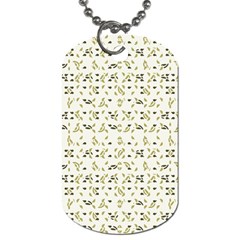 Abstract Shapes Pattern Dog Tag (two Sides) by dflcprints