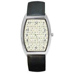 Abstract Shapes Pattern Barrel Style Metal Watch by dflcprints