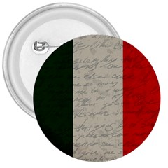 Vintage Flag - Italia 3  Buttons by ValentinaDesign