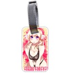 Blonde Hair Bikini Furry Girl Luggage Tags (Two Sides) Back