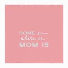 Home Love Mom Sexy Pink Medium Glasses Cloth (2-side) by Mariart