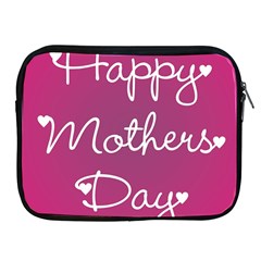 Valentine Happy Mothers Day Pink Heart Love Apple Ipad 2/3/4 Zipper Cases by Mariart