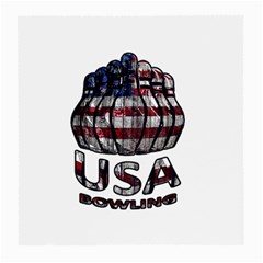 Usa Bowling  Medium Glasses Cloth (2-side) by Valentinaart