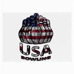 Usa Bowling  Large Glasses Cloth (2-side) by Valentinaart