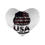 USA Bowling  Standard 16  Premium Flano Heart Shape Cushions Back