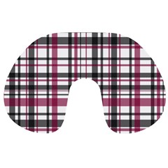 Plaid Pattern Travel Neck Pillows by Valentinaart