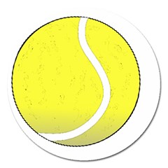 Tennis Ball Ball Sport Fitness Magnet 5  (round) by Nexatart