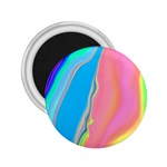 Aurora Color Rainbow Space Blue Sky Purple Yellow Green Pink 2.25  Magnets Front