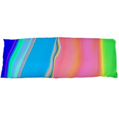 Aurora Color Rainbow Space Blue Sky Purple Yellow Green Pink Body Pillow Case Dakimakura (two Sides) by Mariart