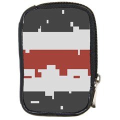 Girl Flags Plaid Red Black Compact Camera Cases by Mariart