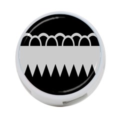 Noir Gender Flags Wave Waves Chevron Circle Black Grey 4-port Usb Hub (one Side) by Mariart