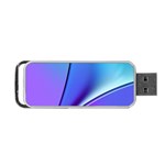 Line Blue Light Space Purple Portable USB Flash (Two Sides) Back