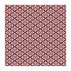 Pattern Kawung Star Line Plaid Flower Floral Red Medium Glasses Cloth (2-side) by Mariart