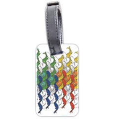 Rainbow Fish Luggage Tags (two Sides) by Mariart