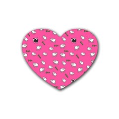 Sweet Dreams  Rubber Coaster (heart)  by Valentinaart