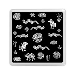 Aztecs Pattern Memory Card Reader (square)  by Valentinaart